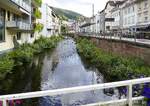 Bad Wildbad, Blick Enz aufw�rts entlang der K�nig-Karl-Stra�e, Sept.2026