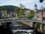 Bad Wildbad im Nordschwarzwald, die 11 000 Einwohner zhlende Kurstadt liegt im Enztal, Mai 2006 