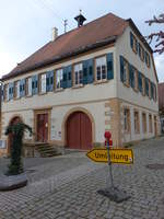 Gltstein, historisches Pfarrhaus in der Lutherstrae (10.05.2018)
