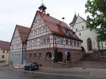 Haiterbach, Fachwerk Rathaus und Ev.