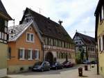 Bahlingen am Kaiserstuhl, schnes Fachwerk im alten Winzerdorf, April 2013