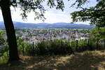 Denzlingen, Blick vom Aussichtspunkt auf dem Mauracher Berg auf die Stadt, Juli 2022