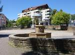 Brtzingen, Brunnen an der westlichen Karl Friedrich Strae (01.07.2018)