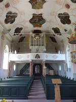 Neuhausen, Orgelempore in der Pfarrkirche St.