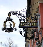 Freudenstadt, Zunftschild einer Bckerei, Nov.2025