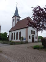 Durrweiler, evangelische Kirche, erbaut 1827 im neuromanischen Stil (10.05.2018)
