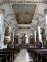 Wiesensteig, Altre, Kanzel und Deckengemlde in der Stiftskirche St.