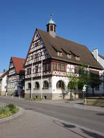 Oedheim, das Rathaus wurde 1579 als Amtshaus des Deutschen Ordens erbaut.