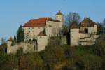 Kocherstetten, Schloss Stetten, Stammburg der Freiherren von Stetten, eine der am besten erhaltenen Ritterburger aus der Stauferzeit, erbaut ab 1200 (25.11.2013)