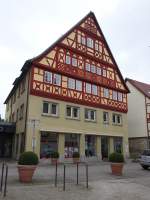 Knzelsau, Mainzer Haus, erbaut von 1596 bis 1597 als Amtshaus des Bistum Mainz (15.03.2015)