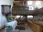 Ohrnberg, Kanzel, Altar und Orgel in der Ev.