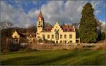 Lichtspiele in Konstanz    Whrend Xaver den Bodensee streift, taucht er die Villa Seeheim in ein eigenartiges Licht.