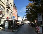 Lrrach, Blick in die Fugngerzone in der Innenstadt, Sept.2014