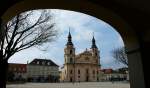 Die Evangelische Stadtkirche Ludwigsburgs am Marktplatz.