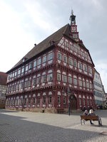 Markgrningen, Rathaus von 1441 am Marktplatz (10.04.2016)