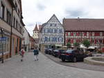 Grobottwar, historische Fachwerkhuser am Marktplatz (24.06.2018)