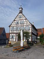 Kleinsachsenheim, historisches Rathaus, erbaut 1614 (24.06.2018)