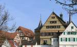 Blick auf das Hornmoldhaus und Rathaus in Bietigheim/Bissingen am 18.04.2008