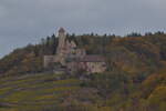 Eingebettet in die Weinberge zwischen Neckarzimmern und dem Bahnhof Hamersheim auf der rechten Neckarseite liegt die Hornberg Burg, jenes Bauwerk in dem Gtz von Berlichingen seinen