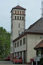 Lahr, die Feuerwache mit Turm, Juni 2012