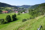 Prinzbach, Blick auf den Ort im Prinzbachtal, mittlerer Schwarzwald, Juli 2021
