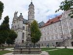 Abtei Neresheim, Klosterkirche erbaut von 1747 bis 1792 durch Balthasar Neumann (11.09.2022)