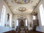 Herlazhofen, Altar und Kanzel der St.