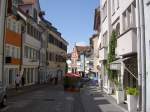 Ravensburg, Marktstrae mit Figurentheater (04.08.2013)