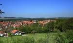 Bad Wurzach, Blick auf den ber 14.000 Einwohner zhlenden Kurort in Oberschwaben, Mai 2008