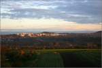 Die Waiblinger Trabantenstadt  Korber Hhe  im Lichte der November-Morgensonne.