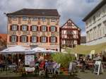 Eberbach, Hotel zum Karpfen am Marktplatz, Rhein-Neckar Kreis (24.08.2008)