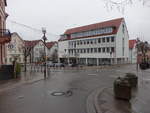 Waibstadt, Stadtverwaltung und Rathaus am Marktplatz (23.12.2018)