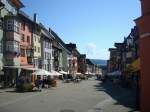 Rottweil, die lteste Stadt in Baden-Wrttemberg,   die Fugngerzone in der Hauptstrae, Aug.2010