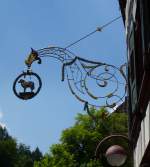 Schiltach im Schwarzwald, Gasthaus  Lamm , Juli 2013