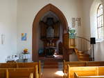 Oberndorf-Boll, Orgel im Chor der evangelischen Kirche (19.08.2018)