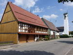 Marschalkenzimmern, Fachwerkhaus und Christuskirche (19.08.2018)