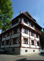 Pfullendorf, die ehemalige Stadtkanzlei, erbaut um 1358 in allemannischer Fachwerkbauweise, Aug.2012