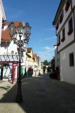 Pfullendorf Blick vom Marktplatz in die Hauptstrae, Aug.2012