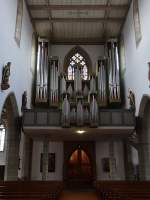 Bad Saulgau, Orgelempore in der Stadtkirche St.