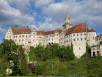 Sigmaringen, Hohenzollerschloss, erbaut ab 1183, erweitert zur frstlichen Residenz der Frsten von Hohenzollern-Sigmaringen (25.05.2017)