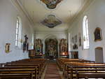Kirchenhausen, barocke Altre in der Pfarrkirche St.