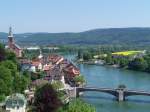 Laufenburg und die Rheinbrcke am 10/05/2008.