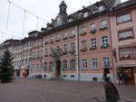 Waldshut, barockes Rathaus, erbaut 1766 durch Ferdinand Weitzenegger (30.12.2018)