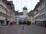 Waldshut, Unteres Tor oder Basler Tor in der Kaiserstrae (30.12.2018)