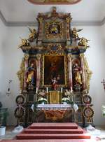 Obernheim, barocker Hochaltar in der Pfarrkirche St.