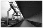 Mannheim Containerhafen, Kurt-Schumacher-Brcke, Rheinkaistrae.