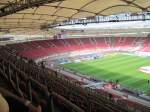 Blick auf die Canstatter Kurve der Mercedes-Benz Arena(Gottlieb-Daimler-Stadion / Neckarstadion) in Stuttgart vor dem Spiel VfB Stuttgart - 1.FC Kln.