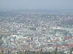 Blick vom Stuttgarter Fernsehturm in Richtung Pforzheim