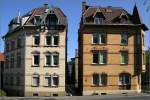 Zwei Häuser in Stuttgart.