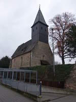 Hedelfingen, alte Pfarrkirche, Chor erbaut um 1470, Langhaus sptgotisch (03.02.2019)